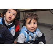 Festejos por el Día de la Bandera con los niños de Jardín